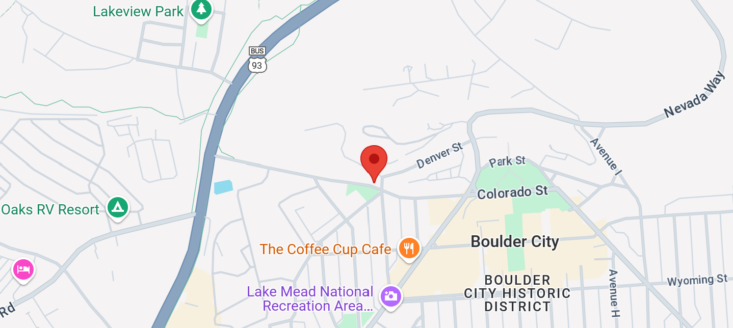 Flat map showing Bee's Business and Mail Service location